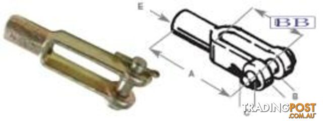 Clevis end suits 30 series