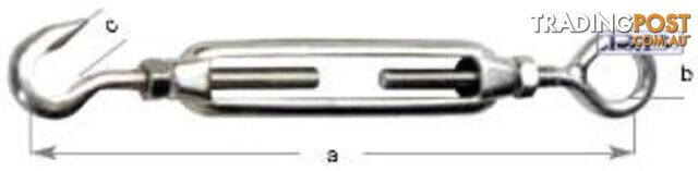 Turnbuckle Hook&Eye M6