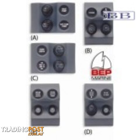 Bilge Alarm Panel - Visual & Audible Black