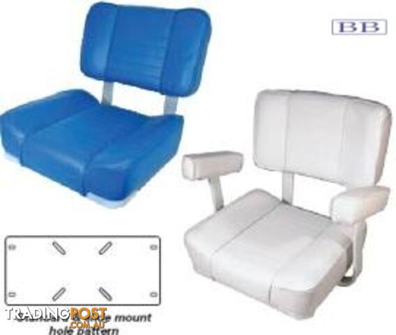 Boat seats Deluxe Upholstered boat Seat Blue