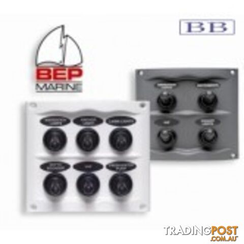 BEP 4 Switch Splashproof Panel - White