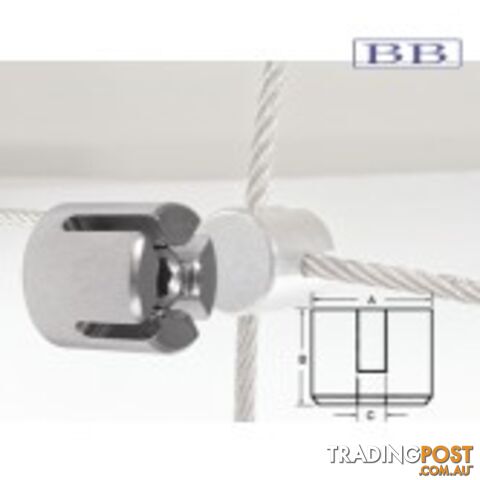 Adjustable Cable Cross suits 3~3.2mm wire