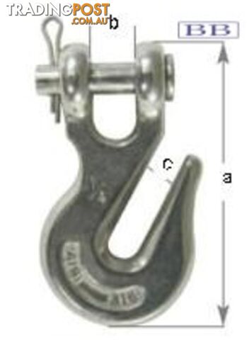 Clevis Grab Hook for 6mm chain