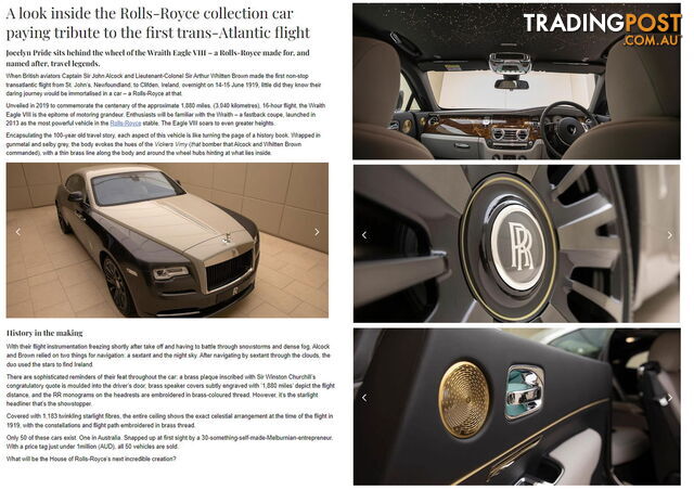 2020 Rolls-Royce Wraith Eagle VIII 665C