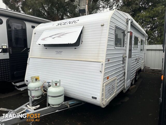 2008 18' Scenic Vega Single bed Tandem caravan