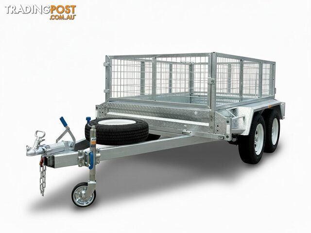 8x5 Tandem Box Trailer with 600mm Removable Cage â Y-Series 2000kg ATM...