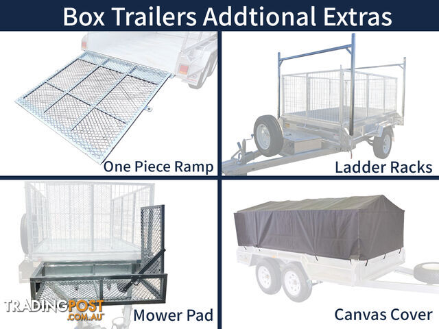 10x6 Tandem Box Trailer For Sale | Dual Axle | Y Series 2000kg ATM - photo 3 of 11
