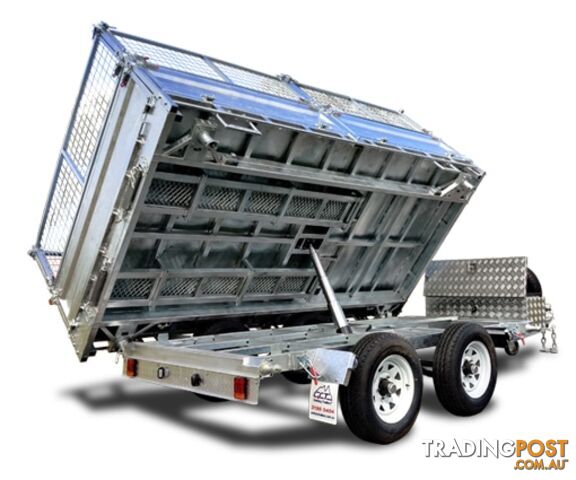 12x7 Hydraulic 3-Way Tipper Flat Top Trailer ATM3500KG With Ramps