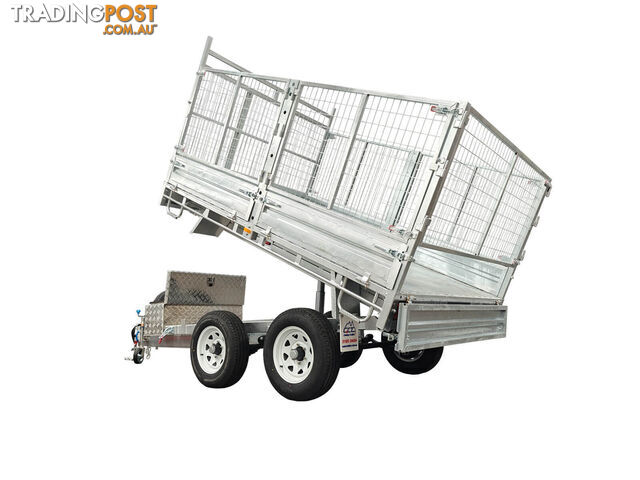 10x7 Hydraulic Tipper Flat Top Trailer For Sale 3500KG/4500KG ATM - photo 4 of 10