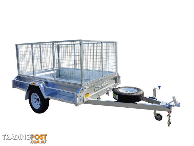 7x5 Premium HD Box Trailer For Sale 750kg ATM With Jockey Wheel 100mmX50mm Drawbar - photo 4 of 8