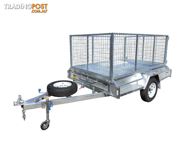 7x5 Premium HD Box Trailer For Sale 750kg ATM With Jockey Wheel 100mmX50mm Drawbar - photo 5 of 8
