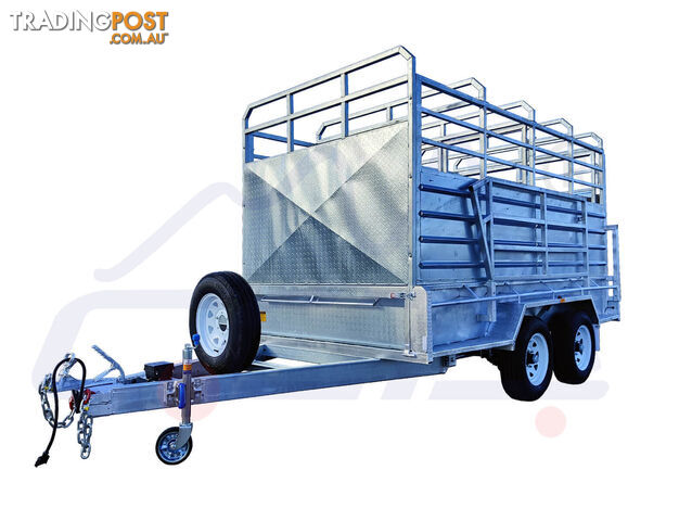 12x6 LIVESTOCK / CATTLE TRAILER FOR SALE ATM 3500KG WITH Side Rails And Ramps