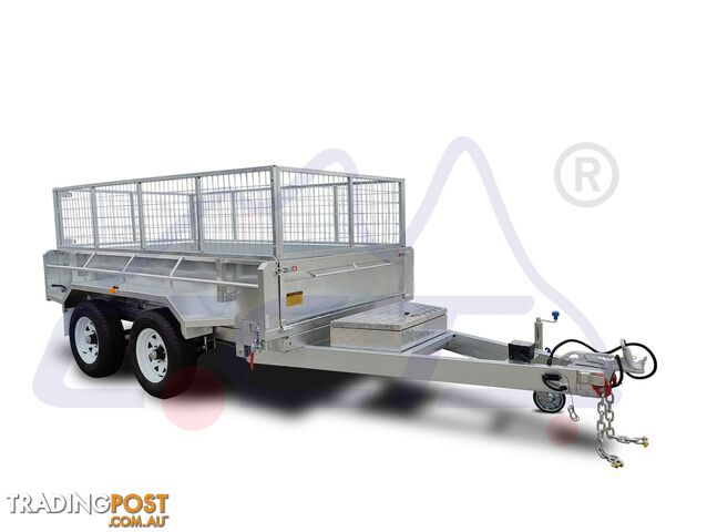 10x5 Hydraulic Tipper Tandem Box Trailer ATM 3500KG With Ramps Holders