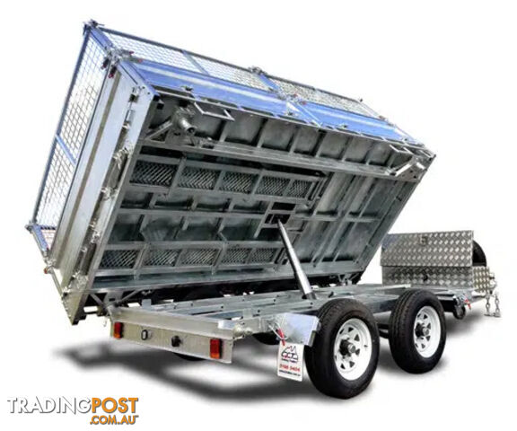 14x7 Hydraulic 3-Way Tipper FlatTop Trailer For Sale ATM3500KG With Ramps
