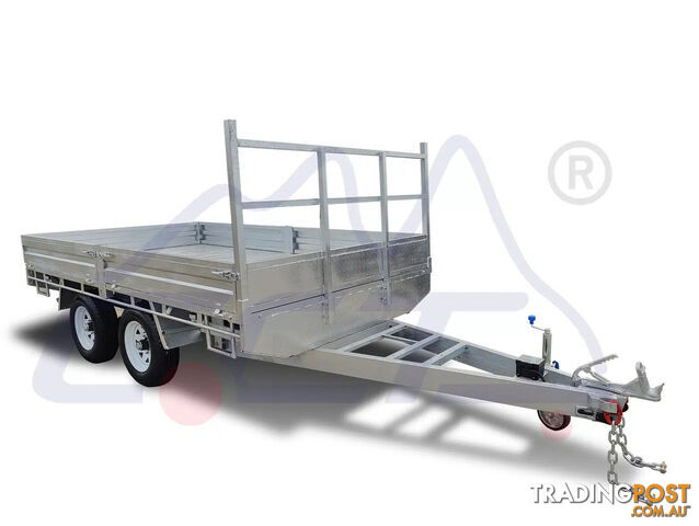 12x7 Flat Top Trailer For Sale (Flatdeck) ATM 3500KG WITH RAMPS