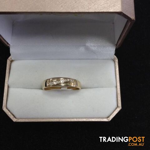 9ct Gold Diamond Ring - With Valuation