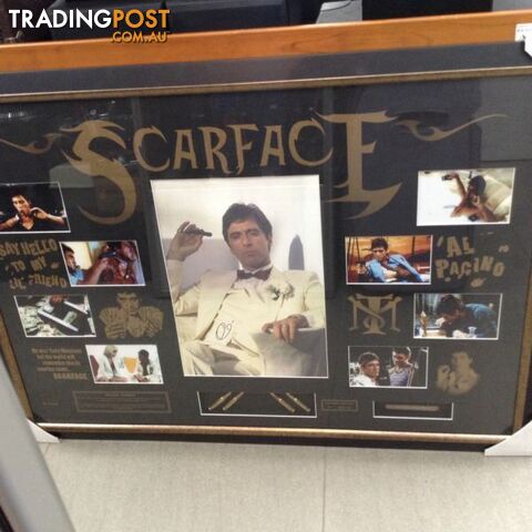 Scarface Signed and Framed Memorabilia
