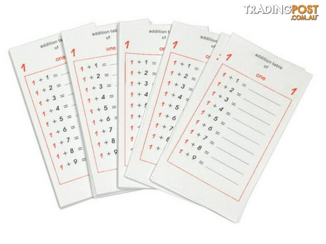 Addition Tables for Working Charts - MA028-2