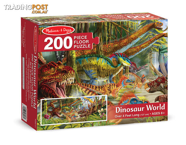 M&D - Dinosour World Floor Puzzle - 200pc - ETM8908