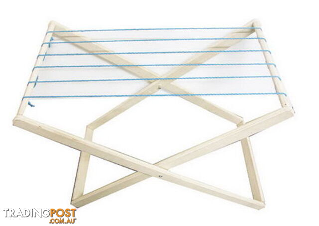 Drying Timber Stand for Cloths - White - FT49009
