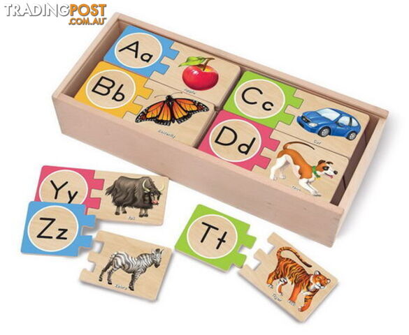 Alphabet Wooden Puzzle Cards - ETM2541