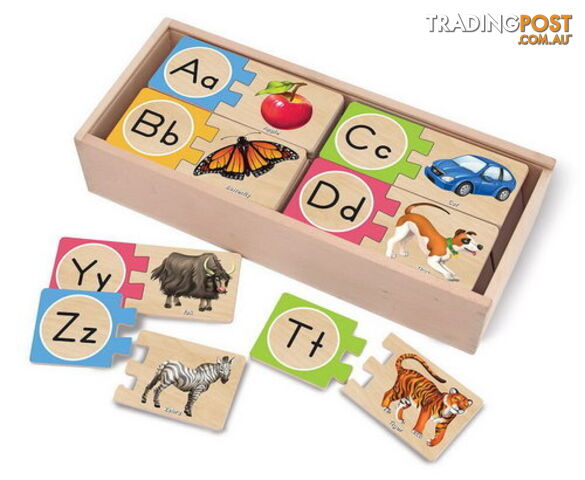Alphabet Wooden Puzzle Cards - ETM2541