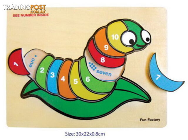 Puzzle Raised - Silk Worm W/Numbers - ETL0038