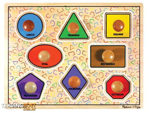 M&D - Large Shapes Jumbo Knob Puzzle - 8pc - ETM3390