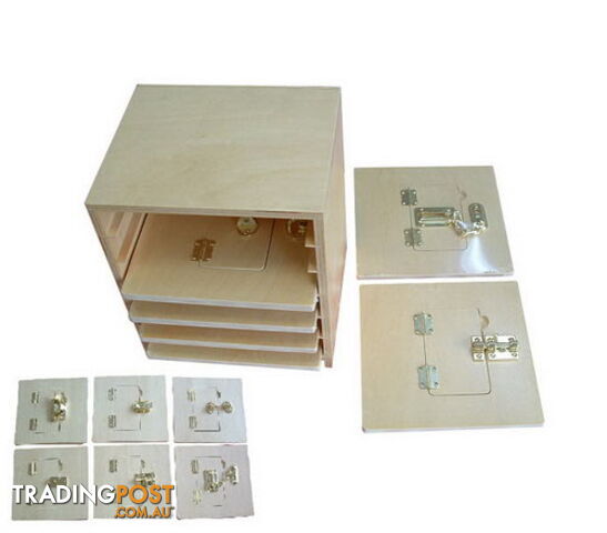 Latch Boards & Cabinet Set (6 boards  20x20cm) - SE40009-10.190003