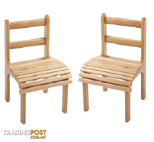 Chair Slatted Beech Wood, Child Size (Set of 2 Chairs) - FT49140