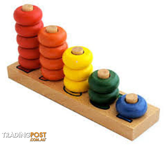 Stacking 1-5 Discs Puzzle - Large - LT024