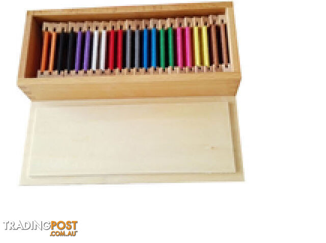 Silk Second Box of Colour Tablets - Wooden Holders - SE42210