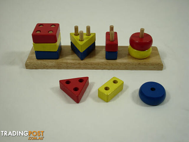 Geometric Peg Board  with Sorting Bricks - LT50288.190041