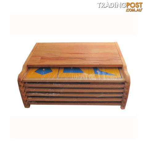 Geometric Cabinet in Full Beech Wood - SE45110