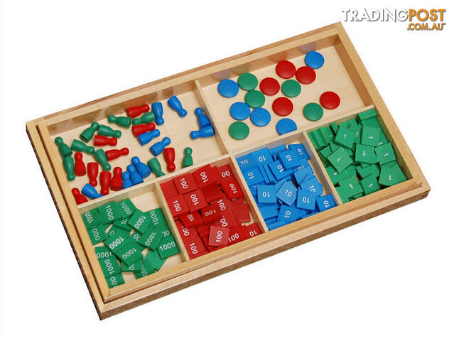 Stamp Game Set in Beech Wood Box - MA018.3060