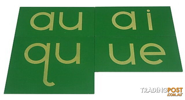 Sandpaper Double Letters - Lower Case Print - LA004-1