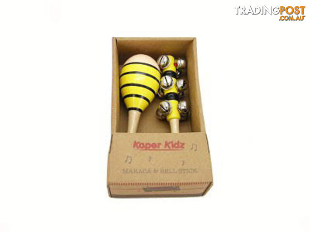 Bee Maraca & Bell Stick Set - ETE0073-E