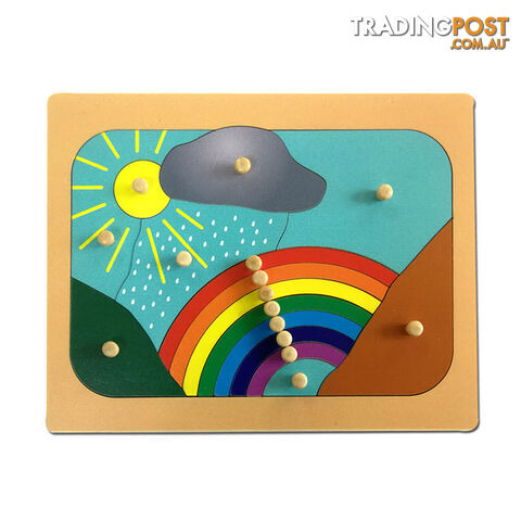 Weather Rainbow Puzzle - Timber - SC038