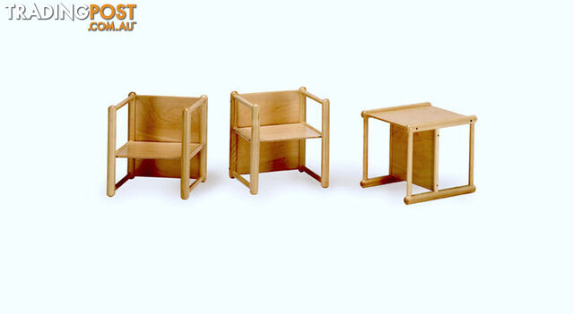 3 Way Multi Purpose Chair in Beech Wood - FT082