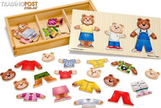 M&D - Wooden Bear Family Dress Up - 45pc - ETM3770