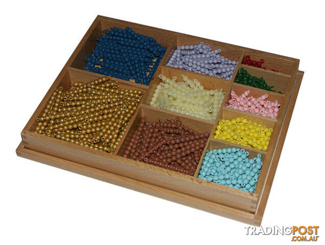 Multiplication Bead Bar Box, Connected Beads - MA42400.3702400