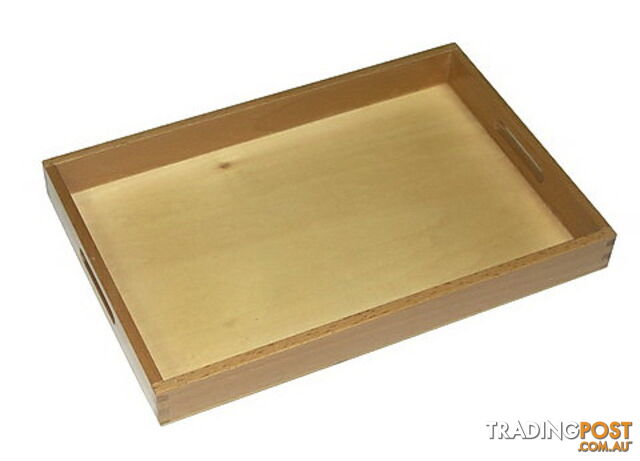 Wooden Box Tray w/cutout Handles - Small - 999004