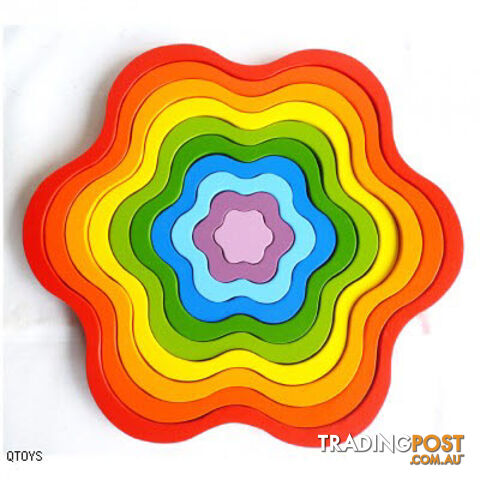 Rainbow Flower Stacker - ETQ0169