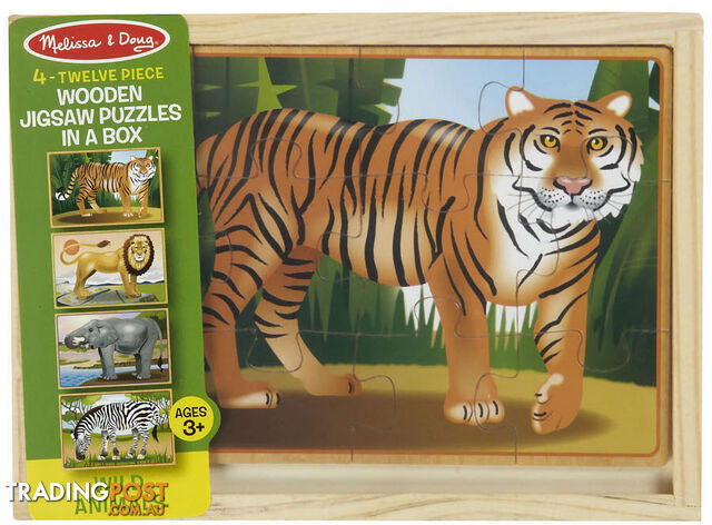 M&D - Wildlife Puzzles in a Box (set of 4) - ETM3796