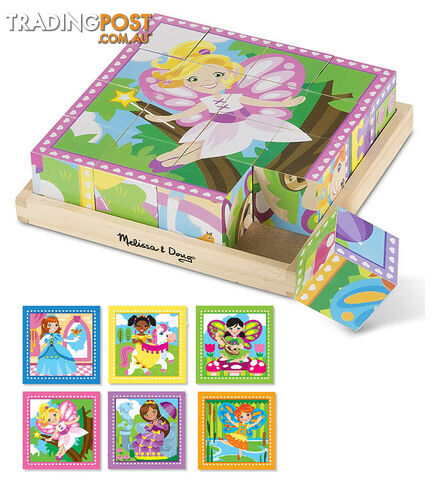 M&D - Princess & Fairies Cube Puzzle 16pc - ETM9040