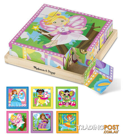 M&D - Princess & Fairies Cube Puzzle 16pc - ETM9040