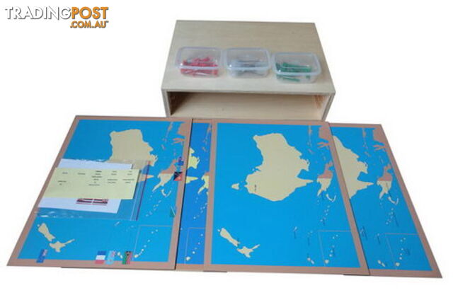 World Parts - Pin Maps of Australia Set & Cabinet - GE41710.601710