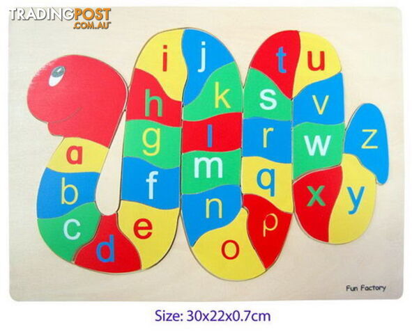 Puzzle Raised - Alphabet Snake - ETL1202