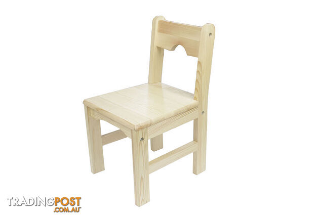 Chair 3-6 Solid Pinewood Natural Finish (Factory Seconds) - FT3051