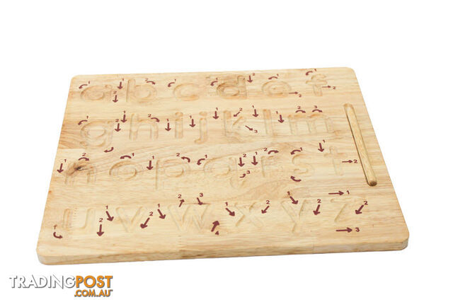 Natural Alphabet Tracing Board - Lower Case Letters - ETQ0482